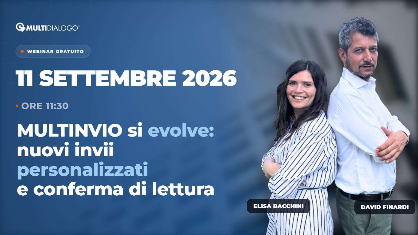 MULTINVIO si evolve: nuovi invii personalizzati e conferma di lettura